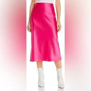 Alice + Olivia Vibrant Pink Midi Skirt
